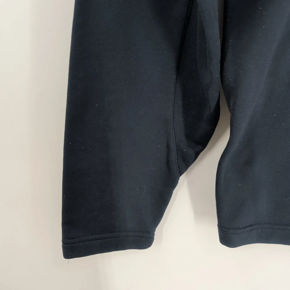 Adidas Quarter Zip Stand Collared Outdoor Pullover Sweatshirt Navy Blue‎ Size M